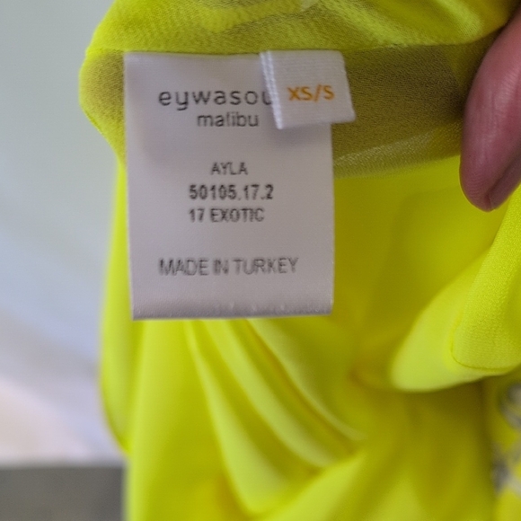 Malibu Yellow Floral Halter Dress - Picture 2 of 5